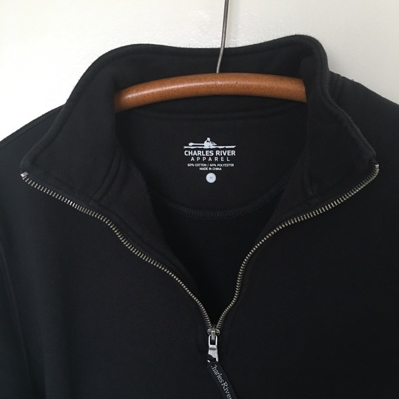 Charles River Apparel Black Concord Sweatshirt - Picture 7 of 8